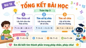Alternative view of [Toán 3] Bài 13 – Tìm thành phần trong phép nhân, phép chia | Slide bài giảng