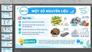 Alternative view of Bài 13: Một số nguyên liệu