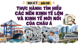 Bài 08: Thực hành: Tìm hiểu về các nền kinh tế lớn và kinh tế mới nổi của châu Á