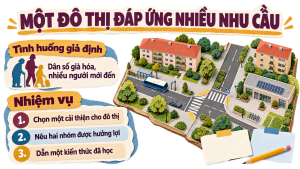 Địa lí 7 Bài 02 – hoạt động vận dụng thiết kế đô thị đáp ứng nhiều nhu cầu